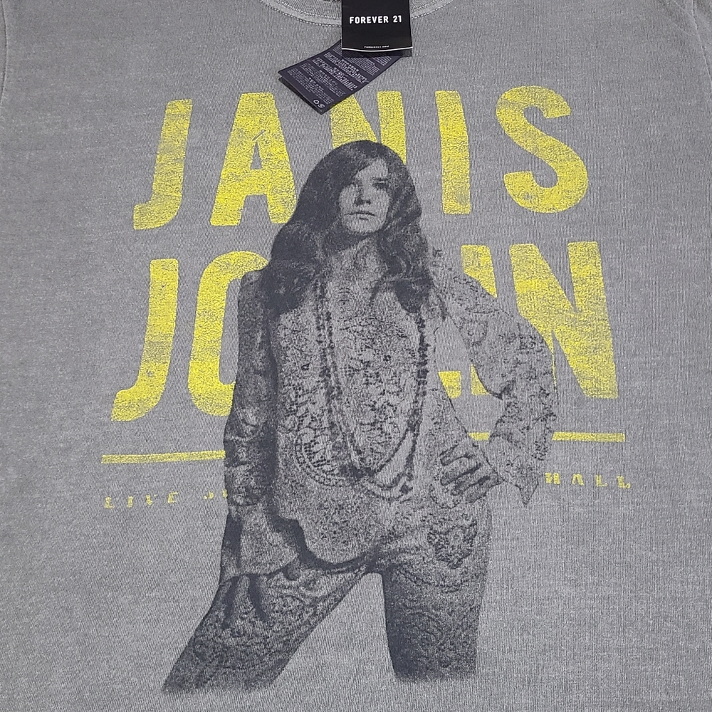 Forever 21 Janis Joplin T shirt size M - Picture 1 of 4